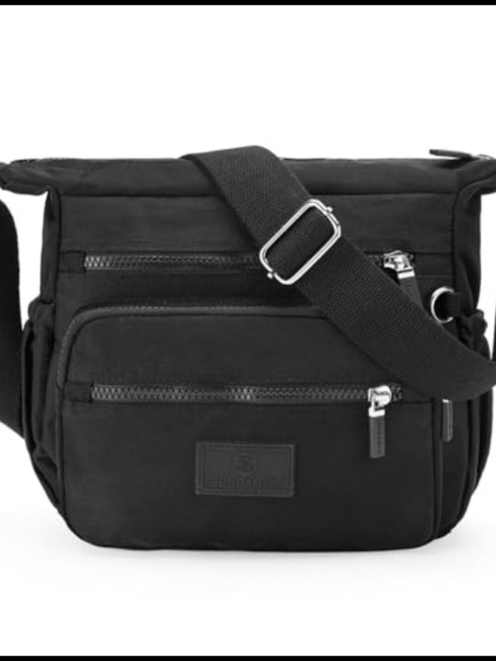 Nylon Crossbody Bag Multi Pocket Purse Waterproof Travel Handbag